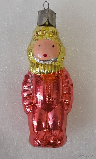 Игрушка ёлочная Космонавтик, стекло. СССР