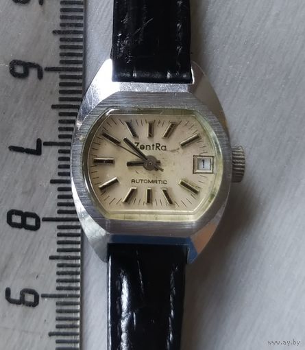 ПЕРВЫЕ женские наручные часы с автоподзаводом, "ZentRa"(немецко-швейцарская фирма), механизм"Tissot"