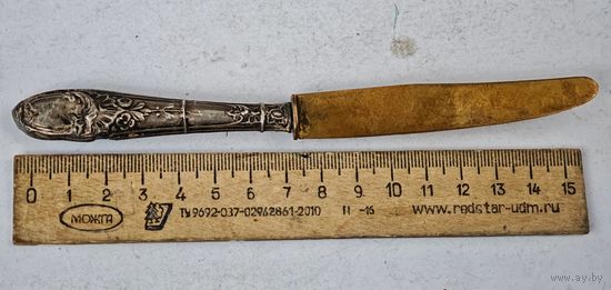 875 проба серебро (ручка )  нож