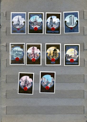 СССР, 1980,  ТУРИЗМ, Золотое кольцо , ОЛИМПИАДА,   серия 10 м