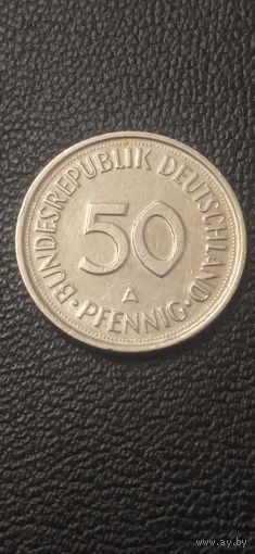 ФРГ 50 пфеннигов 1990г. А