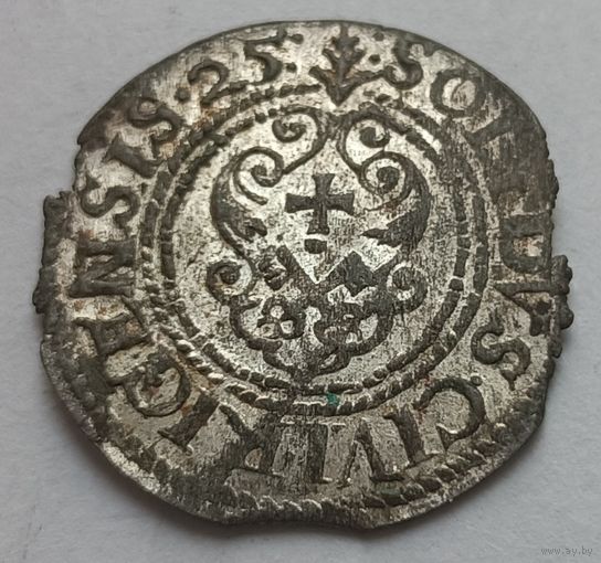 Рыжскi Кiрмаш! Солид 1625, Рига, Густав Адольф. Остатки блеска
