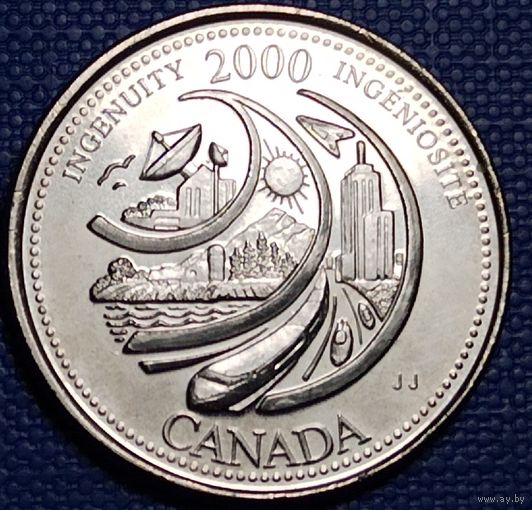 Канада 25 центов 2000 г. Изобретательность.