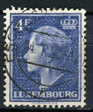 Люксембург - 1948/1951 - Великая герцогиня Люксембургская Шарлотта 4Fr - [Mi.457] - 1 марка. Гашеная.  (Лот 32AB)