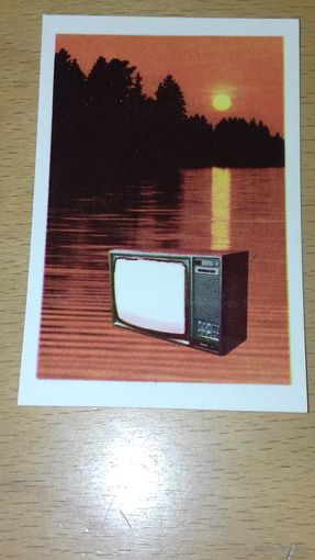 Календарик 1985 Телевизор "Tauras"