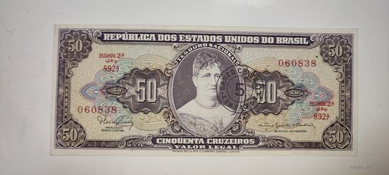 Бразилия 5 сентаво 50 Крузейро 1966-67