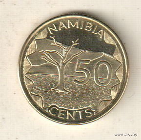 Намибия 50 цент 2025