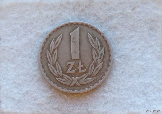 Werty71 Польша 1 злотый 1949  Медно-никель