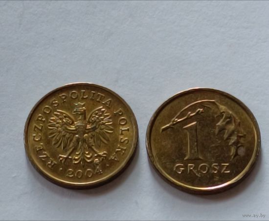 Польша. 1 грош 2004 года.