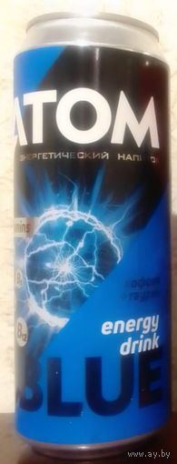 Банка от энергетика ATOM BLUE 2025 energy drink (ОБМЕН/ПРОДАЖА/ТОРГ) 1лот=1шт