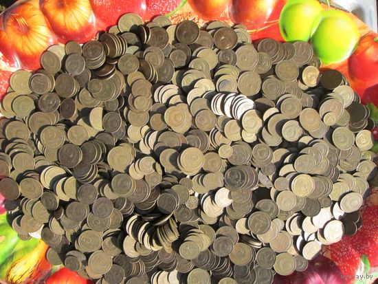 Монеты СССР 1, 2, 3, 5 копеек 7 килограмм