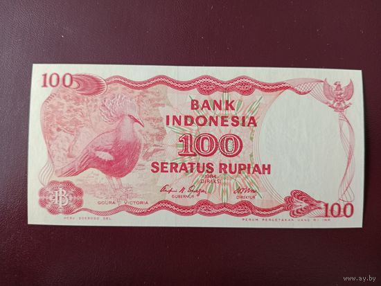 Индонезия 100 рупий 1984 UNC