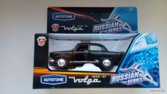 Autotime collection_Volga GAZ-21 (чёрная)