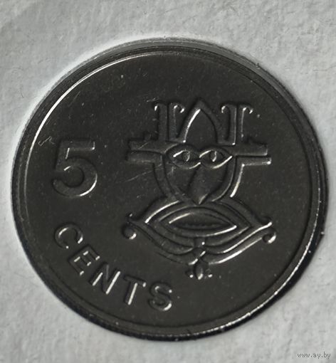 СОЛОМОНОВЫ ОСТРОВА 5 ЦЕНТОВ 1988 ГОД UNC