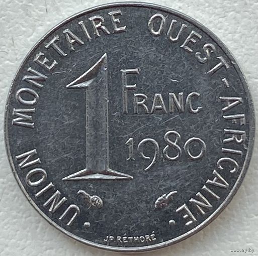 Западная Африка 1 франк 1980 г.