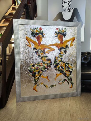 Большая эффектная картина маслом