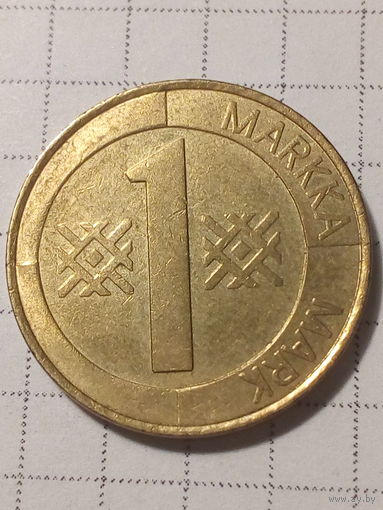 1 марка Финляндия 1997 год.