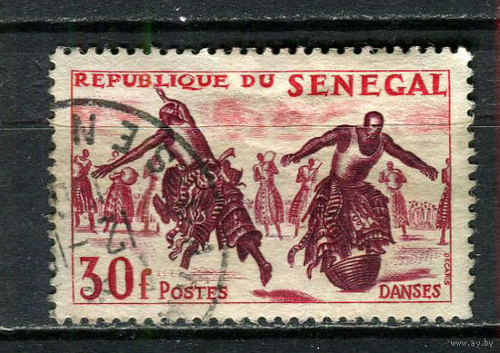 Сенегал - 1961 - Спорт 30Fr - [Mi.248] - 1 марка. Гашеная.  (Лот 23JA)-TG3P52