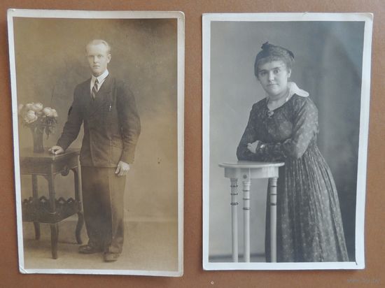 Фото "Дама", "Джентльмен", 1930-1940 -е гг.