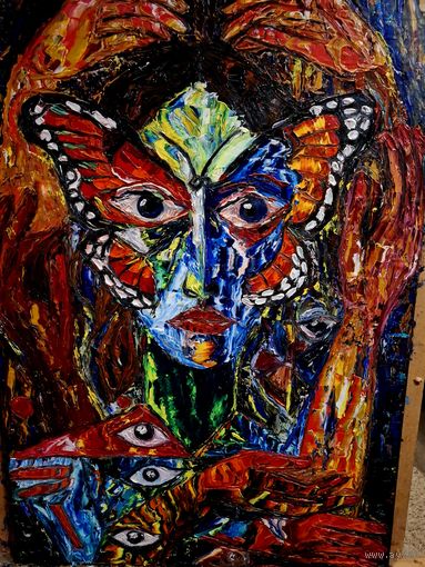 Картина маслом "Эффект бабочки" Salenko