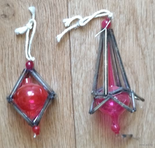 ЕЛОЧНАЯ ИГРУШКА "ФОНАРИК" из СССР. лот не разбивается, цена за лот.