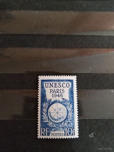 1946 Франция ЮНЕСКО герб чистая клей MNH** выпускалась одиночкой (3-11)