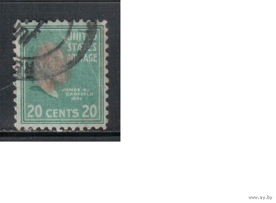 США-1938, (Мих.432), гаш.   , Стандарт, Президенты, Гарфилд(3)