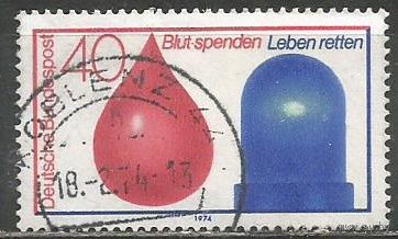 ФРГ. Донорство крови. 1974г. Mi#797.