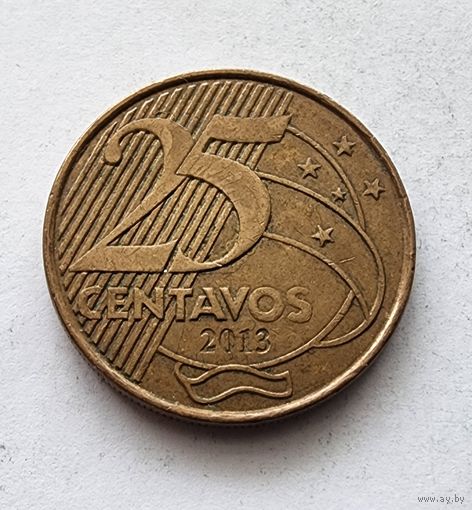 Бразилия 25 сентаво, 2013