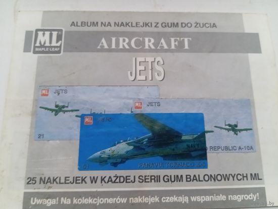 Альбом для наклеек с наклейками Aircraft Jets
