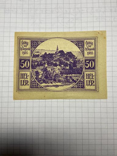 50 геллеров (нотгельды) Австрия.-2212