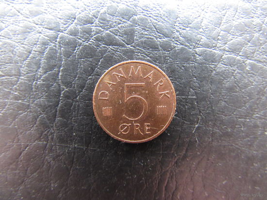 Дания. 5 эре.1977. С 20 копеек. Распродажа коллекции. Смотрите другие лоты.