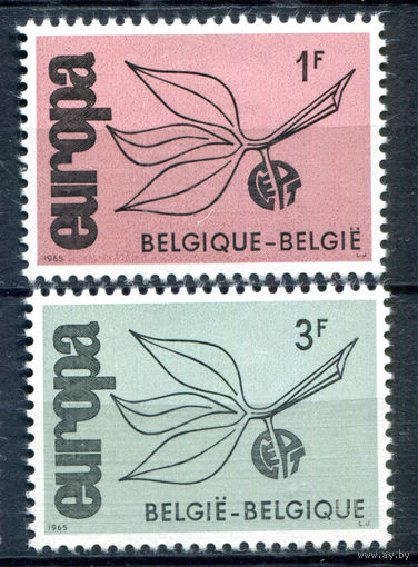 Бельгия - 1965г. - Europa CEPT - 2 марки - полная серия, MLH [Mi 1399-1400]. #2-Be-58-B-1