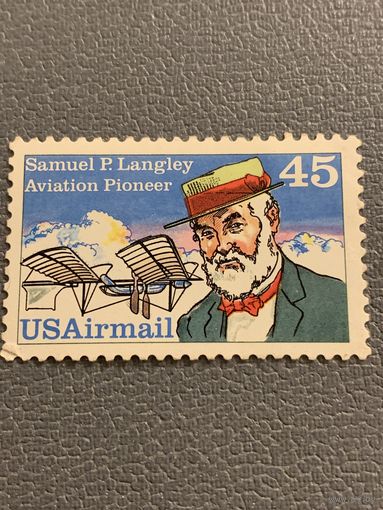 США 1988. Пионер авиации Samuel Langley