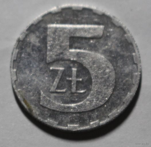 Польша, 5 злотых, 1990 год