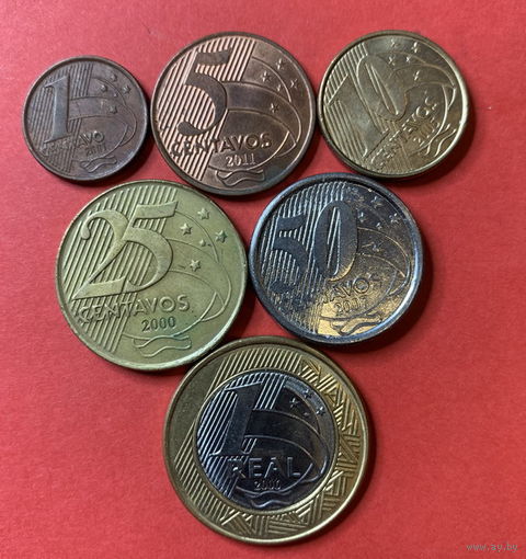 Бразилия, 6 монет