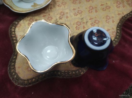 Креманки кобальт, Бронница, 2 шт