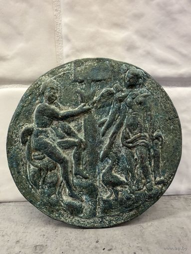 Бляха. Медальон. Медаль. Накладка ? Бронза . Большая