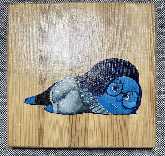 Живопись на доске "Печалька"