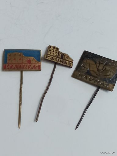 3 значка Каунас
