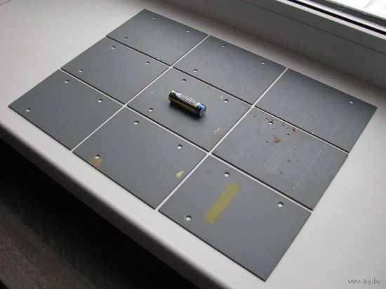 Пластины металлические стальные прочные (за штуку) .