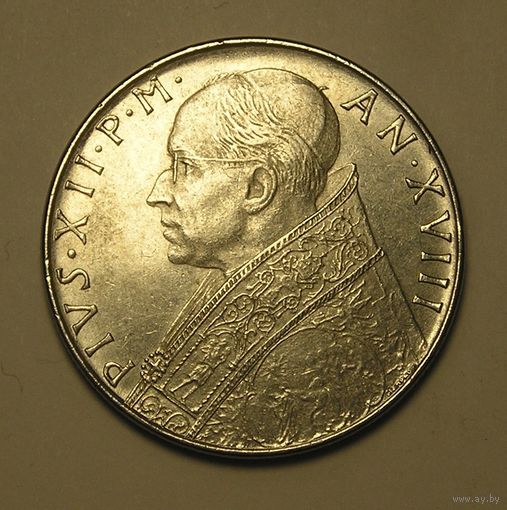 Ватикан, 100 Лир 1956 PIUS XII