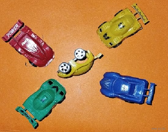 С1рубля!! Машинки. Новые. 5 штук.