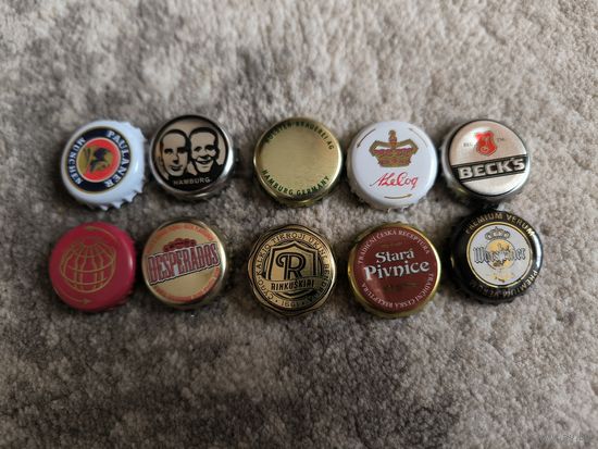 10 піўных коркаў 2010х Эўропа / 10 пивных пробок из Европы