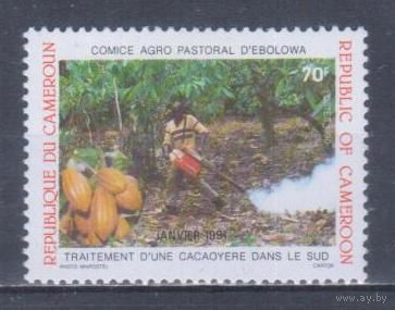 [2149] Камерун 1990. Флора.Плоды.Какао. MNH