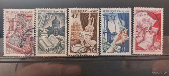 РАСПРОДАЖА ФРАНЦИЯ 1954г. Полная серия. Гаш.