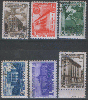 Заг. 1449/53. 1950. 10 лет Латвийской ССР. Гаш.