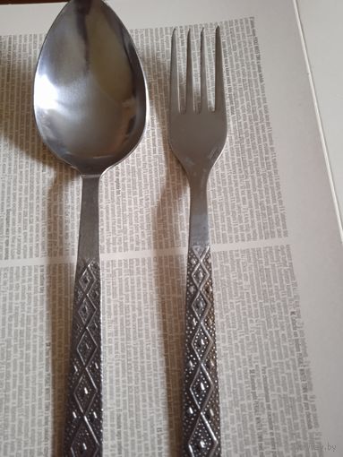 Вилки и ложки из СССР , нерж.,.    12 шт.