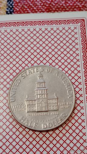 США пол доллара 1976