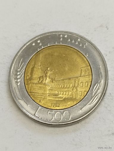 Италия 500 лир 1982